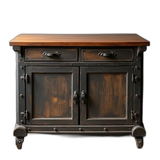 furniture, dark, earth tones, antique transparent PNG cut-out