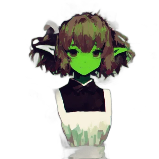 staff, mask, creature, hair transparent PNG cut-out