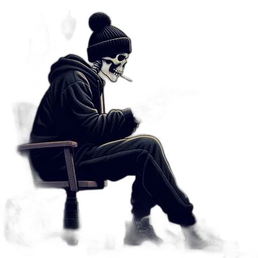 mask, face, jacket, hat transparent PNG cut-out