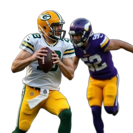 green, bay, packers, quarterback transparent PNG cut-out