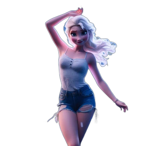 dress, creature, concept art, 3d render transparent PNG cut-out