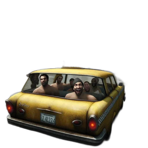 car, animal, concept art, 3d render transparent PNG cut-out