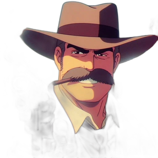 hat, staff, face, concept art transparent PNG cut-out