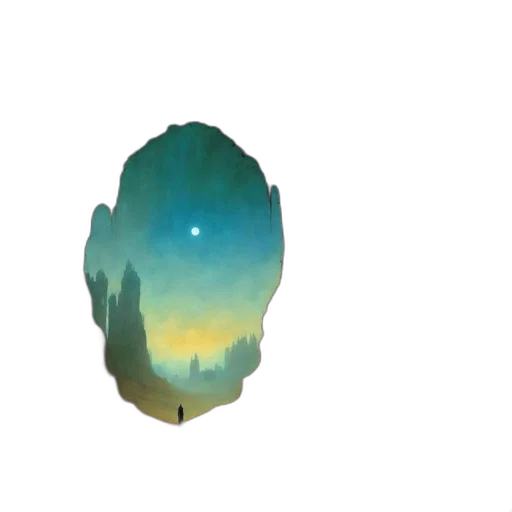 crown, mask, tree, creature transparent PNG cut-out