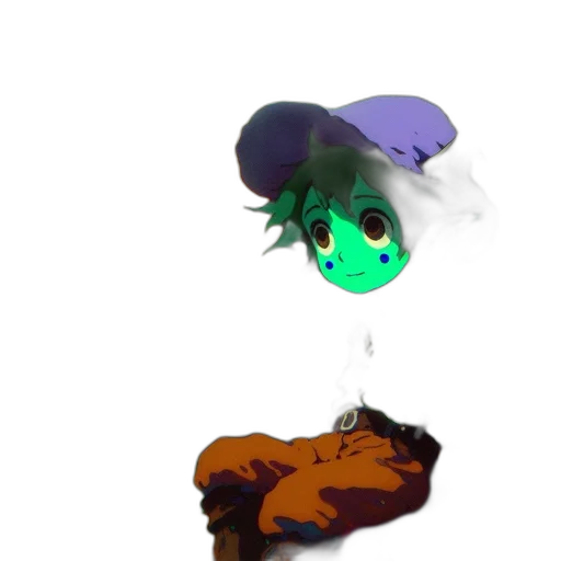 mask, hat, creature, staff transparent PNG cut-out