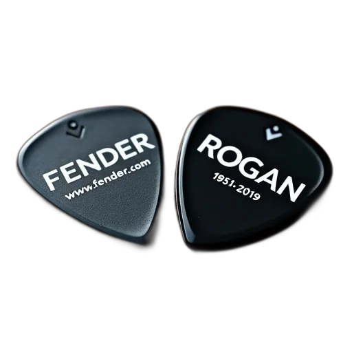 3d render, two, guitar, picks transparent PNG cut-out