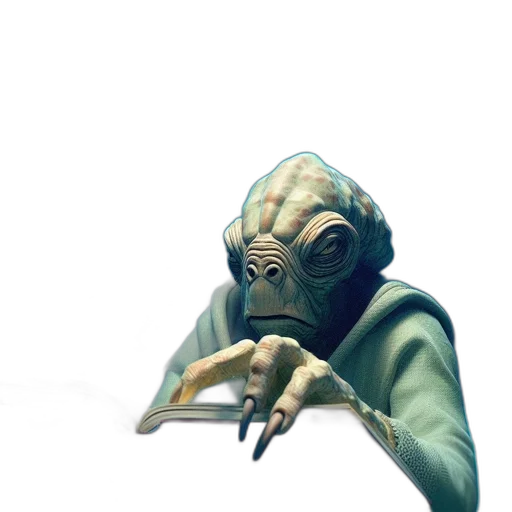 staff, mask, creature, face transparent PNG cut-out