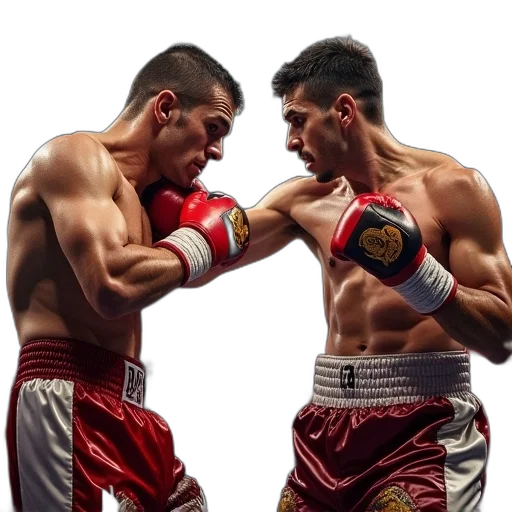 photorealistic, boxing, poster, upcoming transparent PNG cut-out