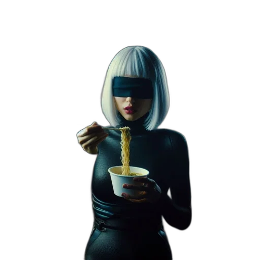 food, robot, mask, hair transparent PNG cut-out