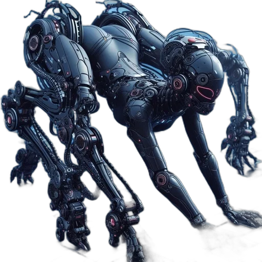 robot, creature, animal, weapon transparent PNG cut-out