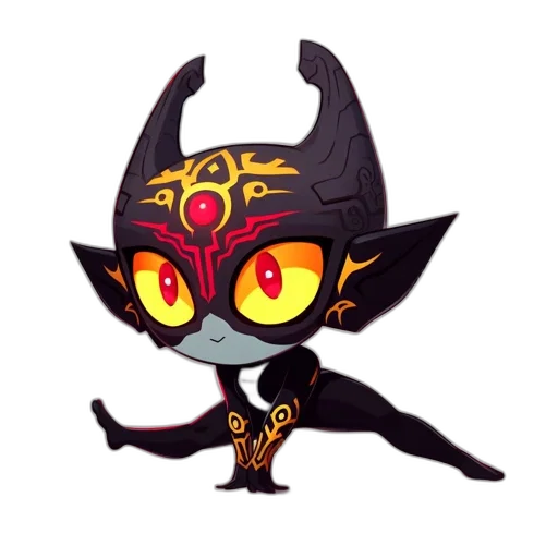 mask, staff, creature, pixel art transparent PNG cut-out