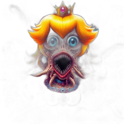 crown, mask, creature, face transparent PNG cut-out