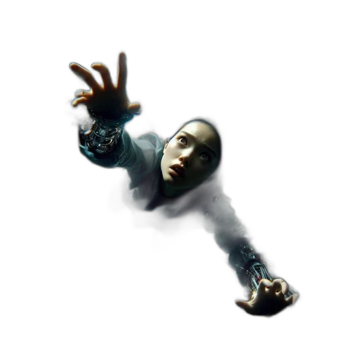 creature, mask, face, staff transparent PNG cut-out