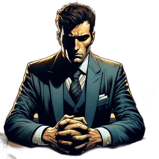 jacket, comic book art, concept art, cartoon transparent PNG cut-out