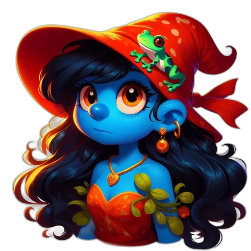 crown, hat, staff, dress transparent PNG cut-out
