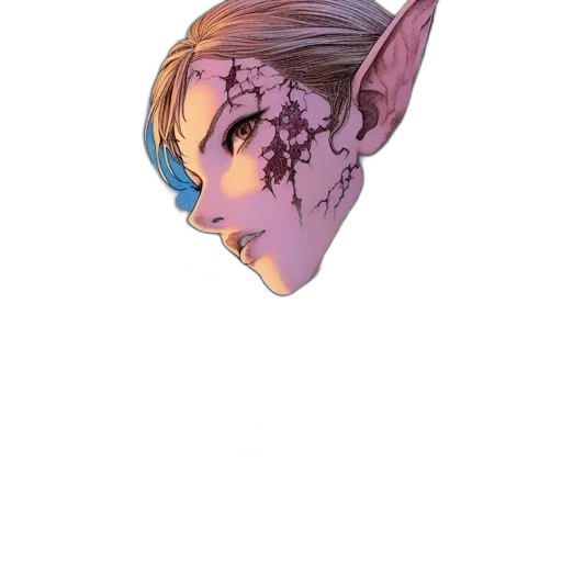 mask, face, creature, staff transparent PNG cut-out