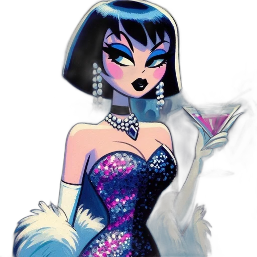 jewelry, dress, fantasy art, cartoon transparent PNG cut-out