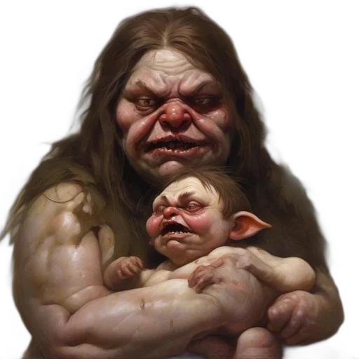 creature, face, concept art, fantasy art transparent PNG cut-out