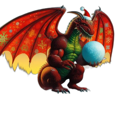 dragon, staff, fantasy art, concept art transparent PNG cut-out