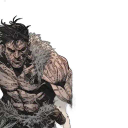 comic book art, concept art, fantasy art, muscular transparent PNG cut-out