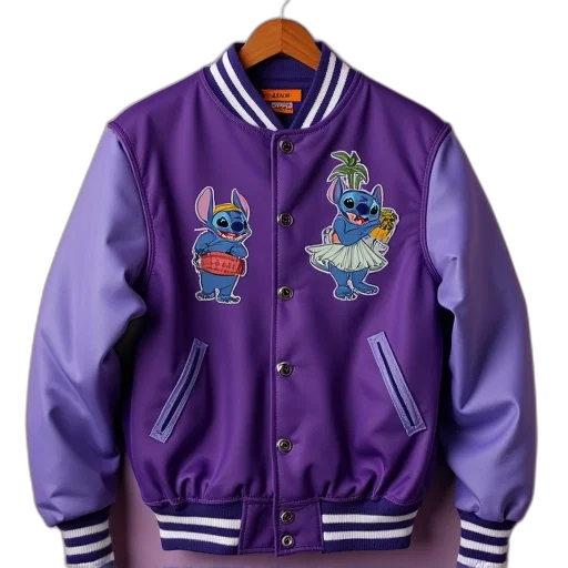 jacket, vaporwave, concept art, disney transparent PNG cut-out