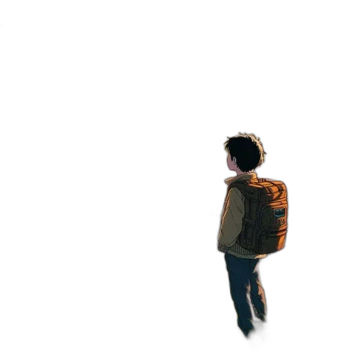 jacket, robot, creature, umbrella transparent PNG cut-out