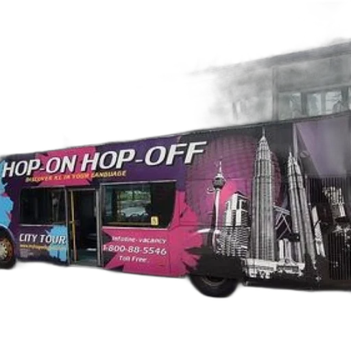 concept art, colorful, double-decker, bus transparent PNG cut-out