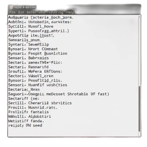 list, types, options, command transparent PNG cut-out