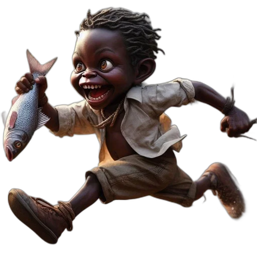 creature, face, concept art, 3d render transparent PNG cut-out