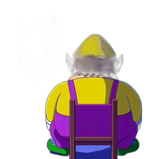 crown, hat, staff, jacket transparent PNG cut-out