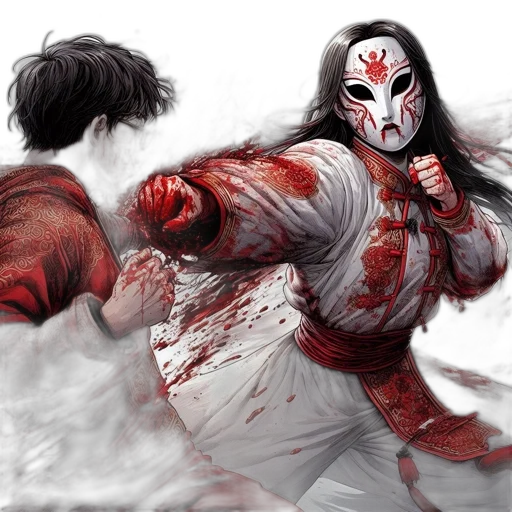 mask, concept art, fantasy art, comic book art transparent PNG cut-out