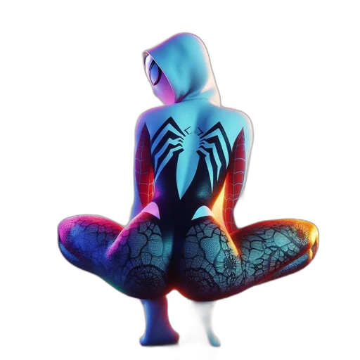 creature, jacket, concept art, 3d render transparent PNG cut-out