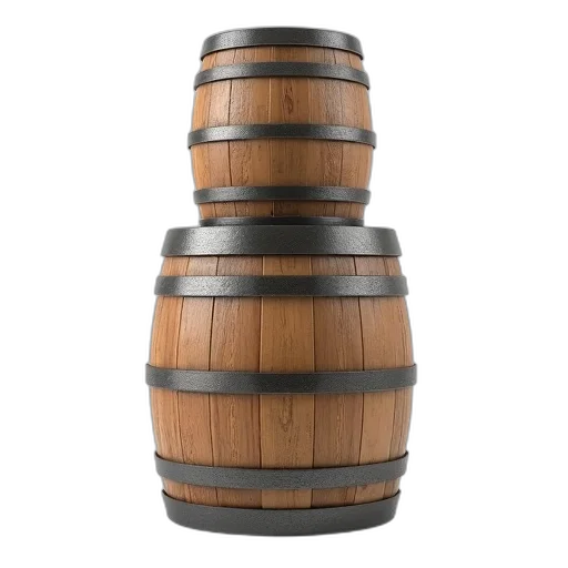 bottle, furniture, crown, 3d render transparent PNG cut-out