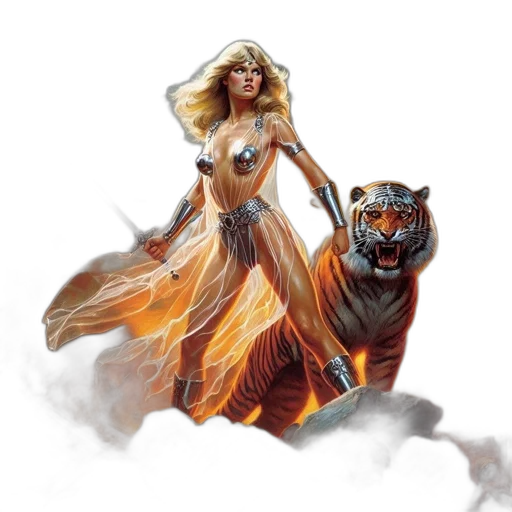 fantasy art, concept art, comic book art, photorealistic transparent PNG cut-out