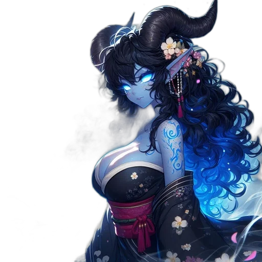 dress, mask, dragon, staff transparent PNG cut-out