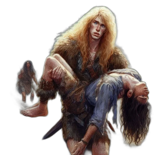 hair, creature, fantasy art, concept art transparent PNG cut-out