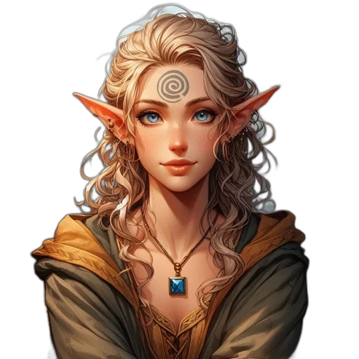 face, staff, dragon, jewelry transparent PNG cut-out
