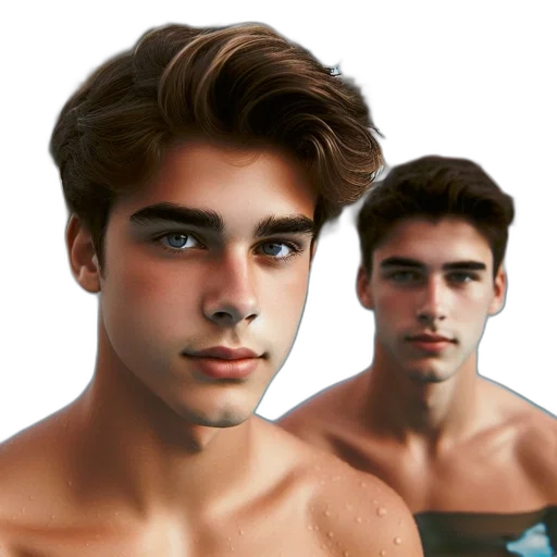 face, hair, mask, creature transparent PNG cut-out