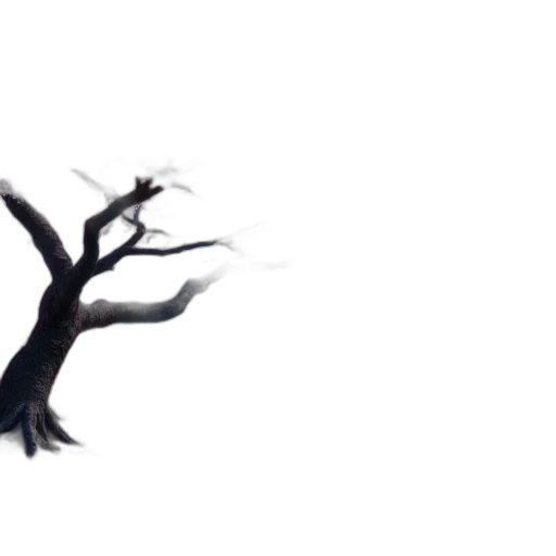 tree, creature, hair, staff transparent PNG cut-out