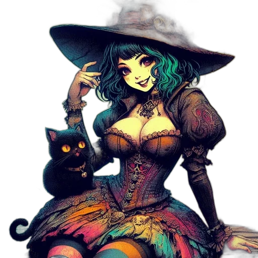dress, staff, fantasy art, concept art transparent PNG cut-out