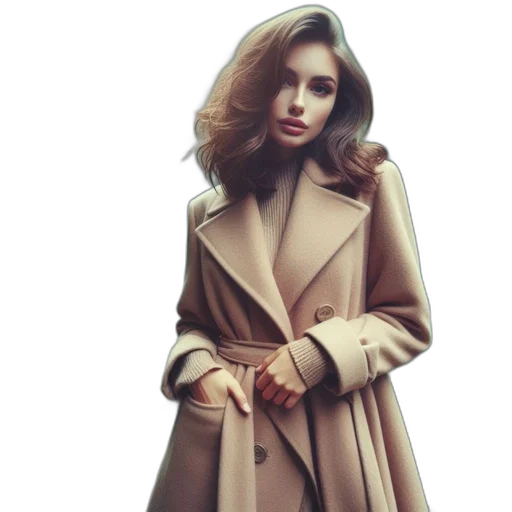 jacket, dress, photorealistic, 3d render transparent PNG cut-out