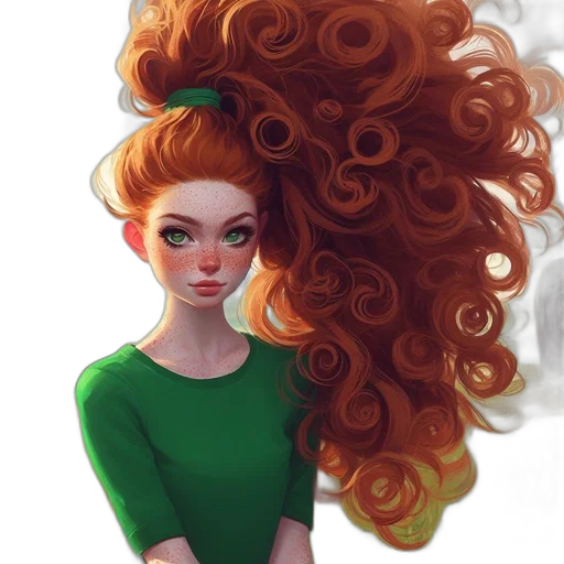 hair, dress, fantasy art, concept art transparent PNG cut-out