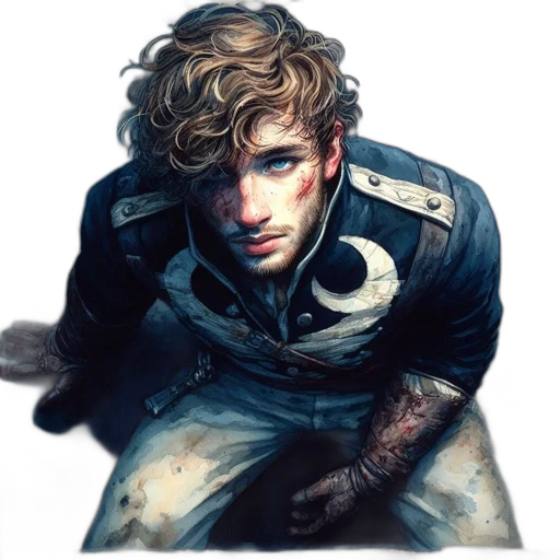 jacket, weapon, concept art, fantasy art transparent PNG cut-out