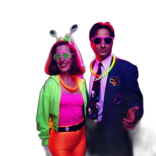 jacket, vaporwave, 3d render, outer space transparent PNG cut-out