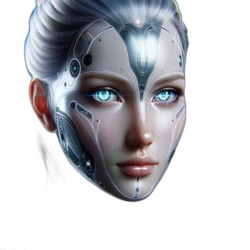 robot, face, mask, jewelry transparent PNG cut-out