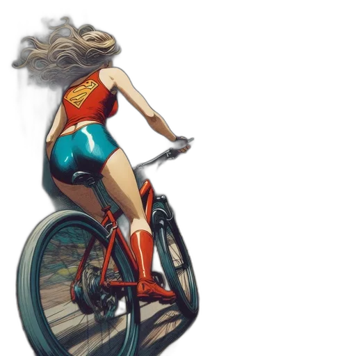 comic book art, concept art, fantasy art, watercolor transparent PNG cut-out