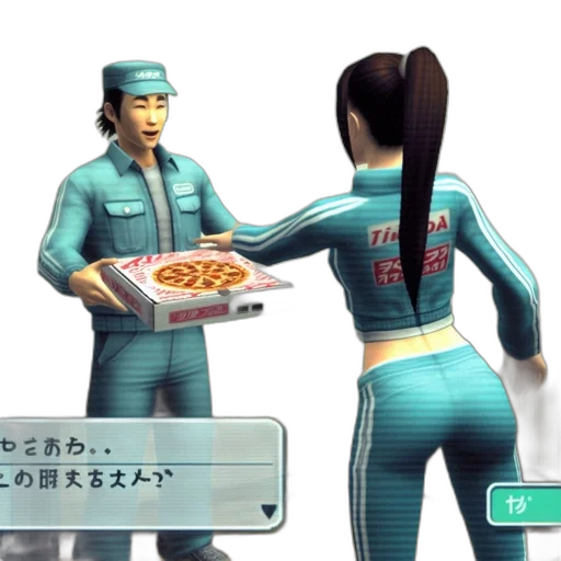 food, concept art, vaporwave, city street transparent PNG cut-out