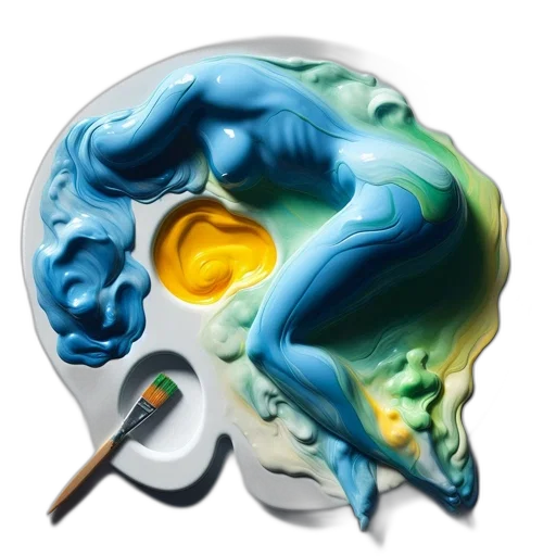 face, mask, concept art, photorealistic transparent PNG cut-out