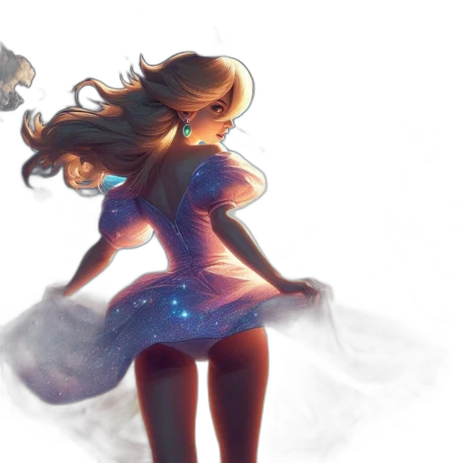 dress, concept art, fantasy art, watercolor transparent PNG cut-out