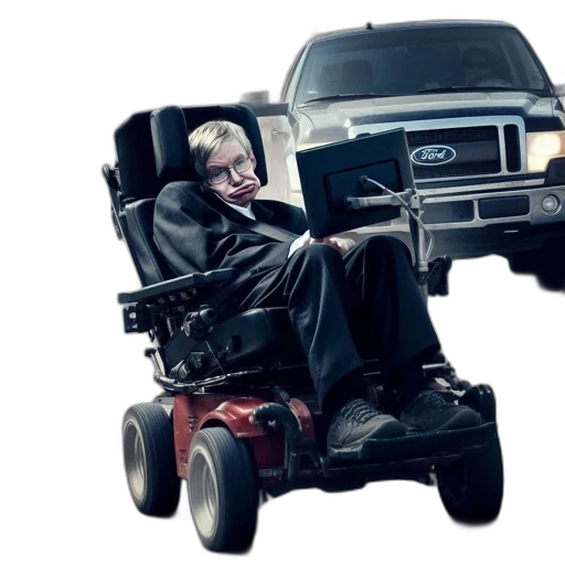 car, concept art, cyberpunk, man transparent PNG cut-out